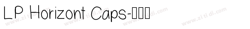 LP Horizont Caps字体转换